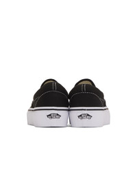 Vans Black Classic Slip On Platform Sneakers