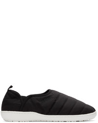 SUBU Black Quilted Amp Traction Loafers