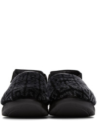 Givenchy Black Shearling Leather Marshmallow Loafers