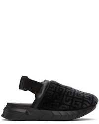 Givenchy Black Shearling Leather Marshmallow Loafers