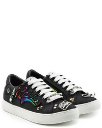Marc Jacobs Canvas Sneakers With Patches And Embellishts