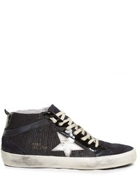 Golden Goose Deluxe Brand Mid Star Canvas And Suede Trainers