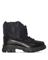 Gucci Gg Lace Up Ankle Boots