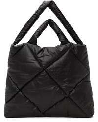 Kassl Editions Black Large Quilted Pillow Tote