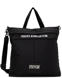 VERSACE JEANS COUTURE Black Logo Tote