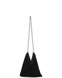 MM6 MAISON MARGIELA Black Mesh Triangle Shoulder Bag