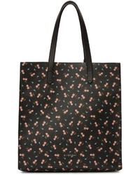 Givenchy Black Pink Hibiscus Tote