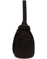 Mhl By Margaret Howell Black Waxed Surplus Tote