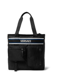 Versace Logo Detailed Nylon Tote Bag, $361 | MR PORTER | Lookastic