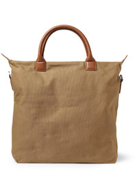 WANT Les Essentiels Ohare Leather Trimmed Organic Cotton Canvas Tote Bag