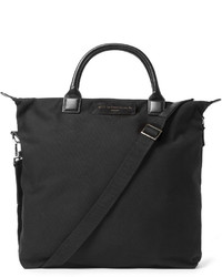 WANT Les Essentiels Ohare Leather Trimmed Organic Cotton Canvas Tote Bag