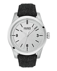 Hugo Automatic Felt Strap Watch