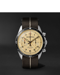 Bell & Ross Br V2 94 Automatic Chronograph 41mm Stainless Steel And Canvas Watch