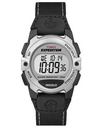 Timex Expedition Watch With Black Canvas Strap Black