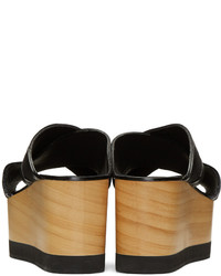 Isabel Marant Black Zerry Wedge Sandals