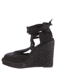Narciso Rodriguez Canvas Espadrille Wedges