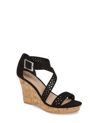 Charles by Charles David Landon Perforated Wedge Sandal