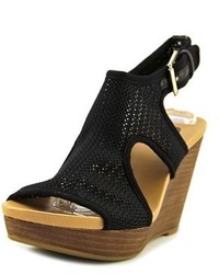 Dr. Scholl's Meaning Open Toe Canvas Wedge Sandal