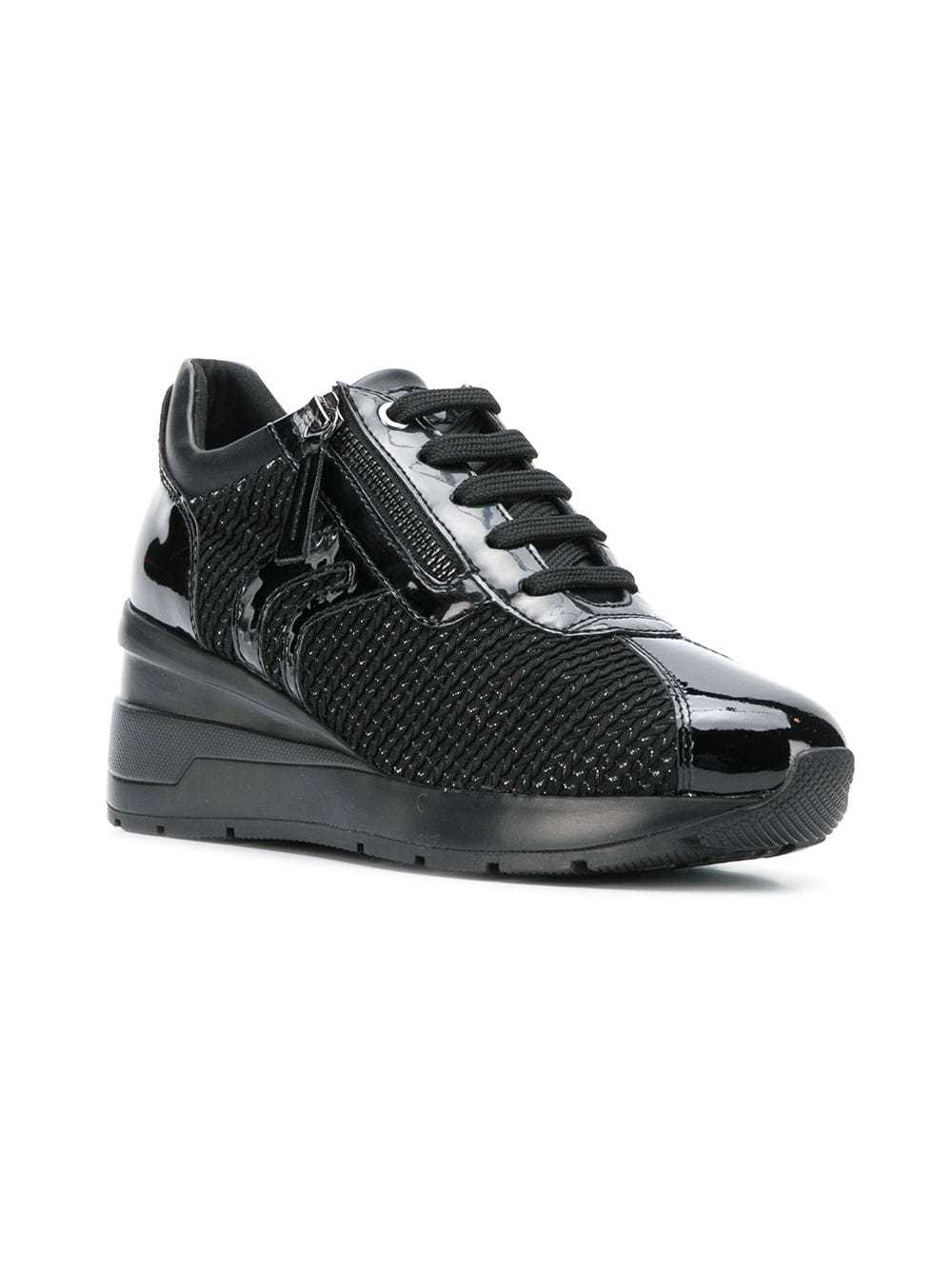 Geox Woven Lace Up Sneakers, $130 | farfetch.com | Lookastic