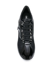 Geox Woven Lace Up Sneakers