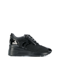 Geox Woven Lace Up Sneakers, $130 | farfetch.com | Lookastic
