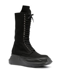 Rick Owens DRKSHDW Army Abstract Combat Boots