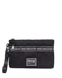 VERSACE JEANS COUTURE Logo Patch Zipped Clutch Bag