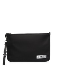Moschino Logo Plaque Clutch Bag