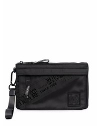 VERSACE JEANS COUTURE Logo Print Zipped Clutch Bag