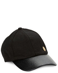 Vince Camuto Faux Leather Accented Baseball Cap
