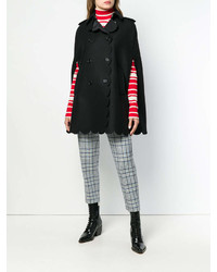 RED Valentino Armure Scallop Detail Coat