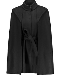 Maje Cape Back Wool And Cashmere Blend Coat