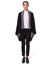 Childen Of Our Town Ancona Two Toned Cape One Size Black Grey