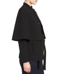 Halogen Double Breasted Jacket With Removable Capelet