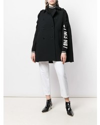 RED Valentino Double Breasted Ruffle Cape