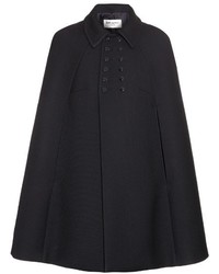Saint Laurent Double Breasted Wool Cape
