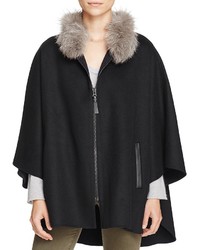 Derek Lam 10 Crosby Fur Collar Cape Coat