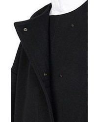 Paco Rabanne Oversized Belted Coat Black