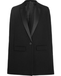 DKNY Satin Trimmed Wool Cape