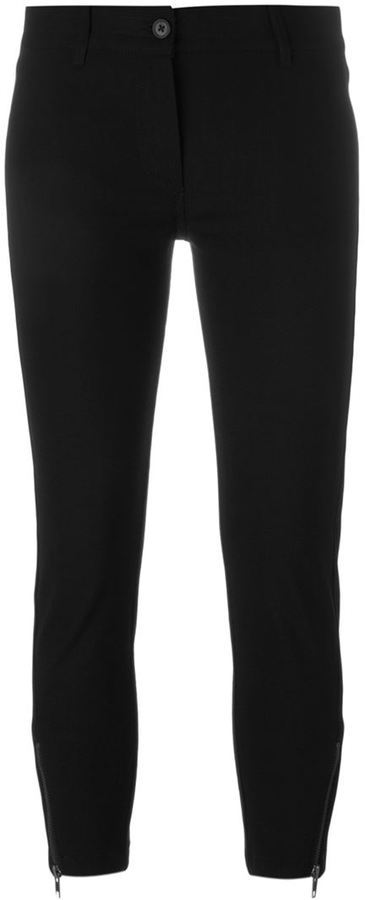 Skinny trousers with charm Woman, Black | TWINSET Milano