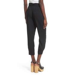 Leith Belted High Rise Crop Pants