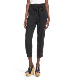 Leith Belted High Rise Crop Pants