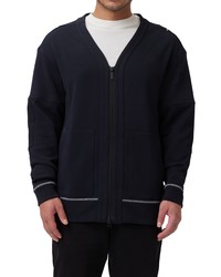 Good Man Brand Athletic French Terry Cardigan In Black At Nordstrom