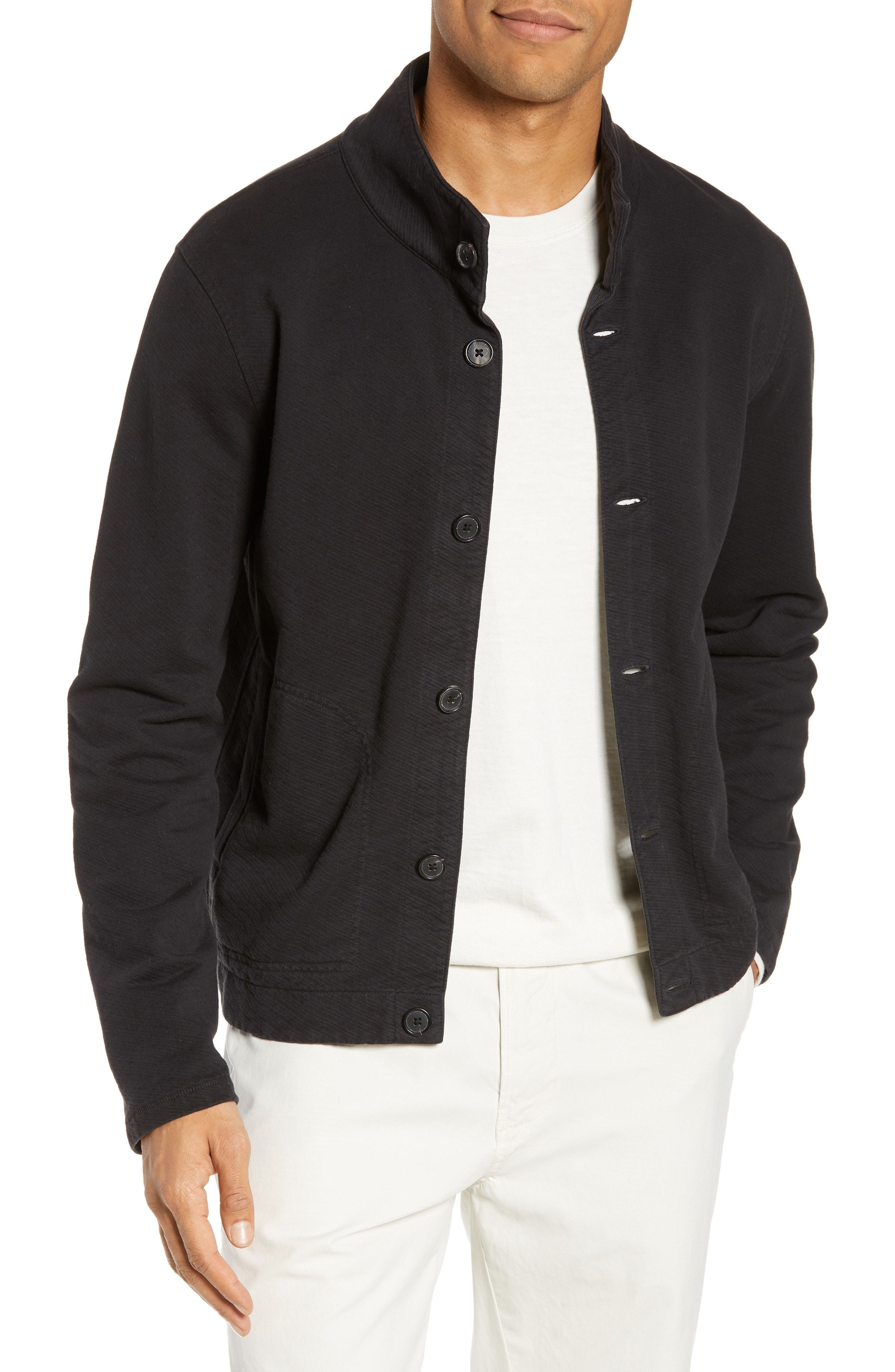 Billy Reid Billly Reid Regular Fit Terry Button Cardigan, $225 ...