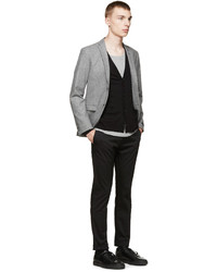 Marc by Marc Jacobs Black Grey Colorblock Cardigan