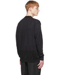 Comme des Garcons Homme Black Hemp Cardigan