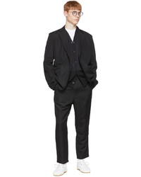 Comme des Garcons Homme Black Hemp Cardigan