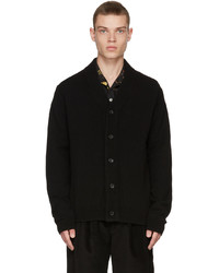 Ps By Paul Smith Black Merino Wool Cardigan