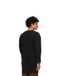 Homme Plissé Issey Miyake Black Monthly Colors October Long Cardigan