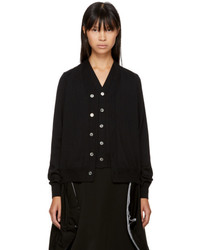 Comme des Garcons Comme Des Garons Comme Des Garons Black Wool Double Front Cardigan